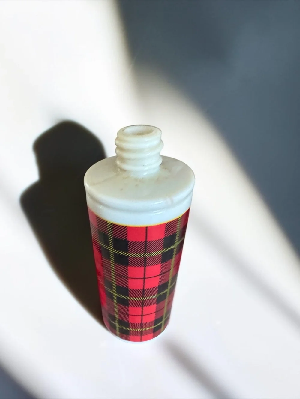 Vintage Avon Plaid Thermos Wild Country After Shave Decanter 3 oz With Box